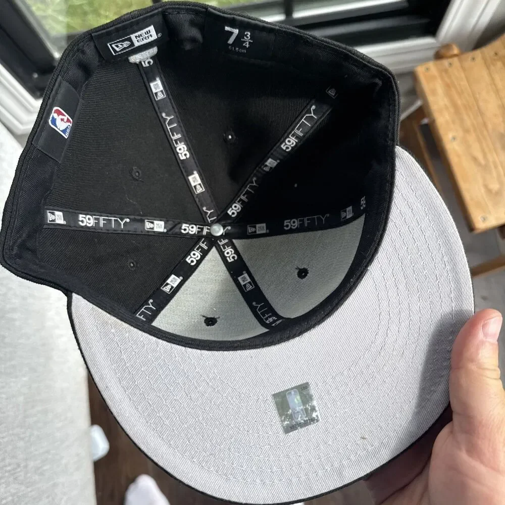 Los Angeles Lakers Black Hat Cap 59Fifty Fitted 7 3/4